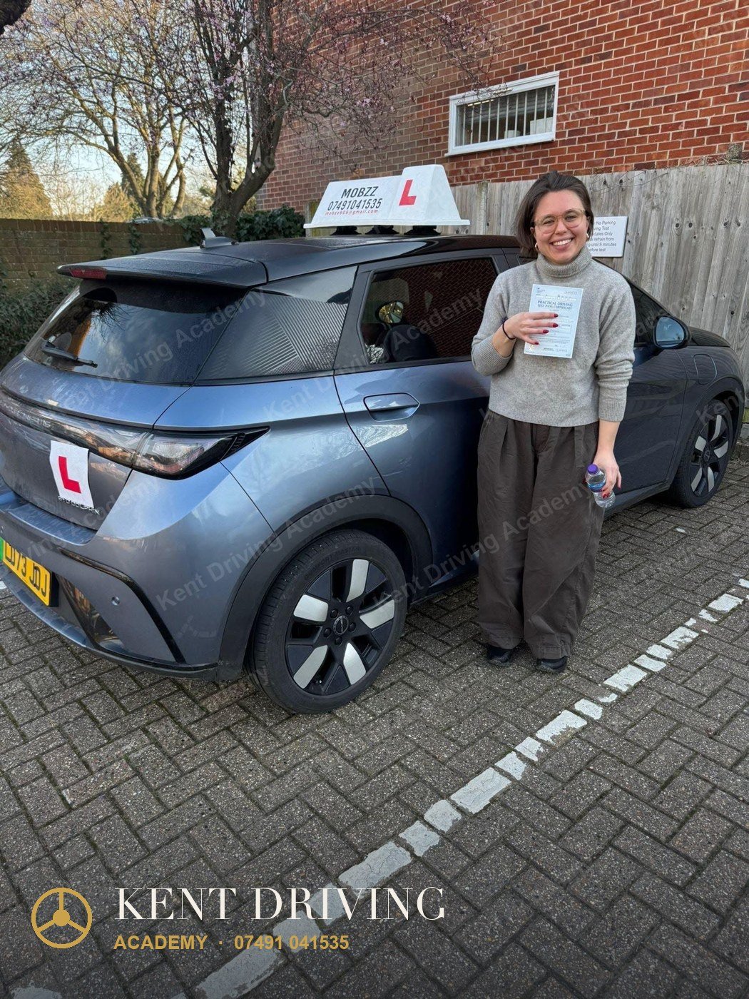 Kent Driving Academy learner who passed their driving test