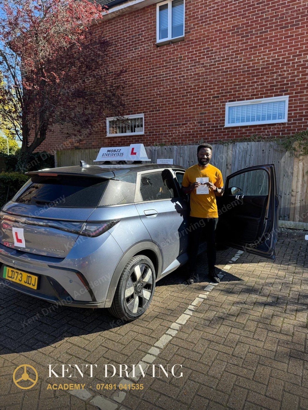 Kent Driving Academy learner who passed their driving test