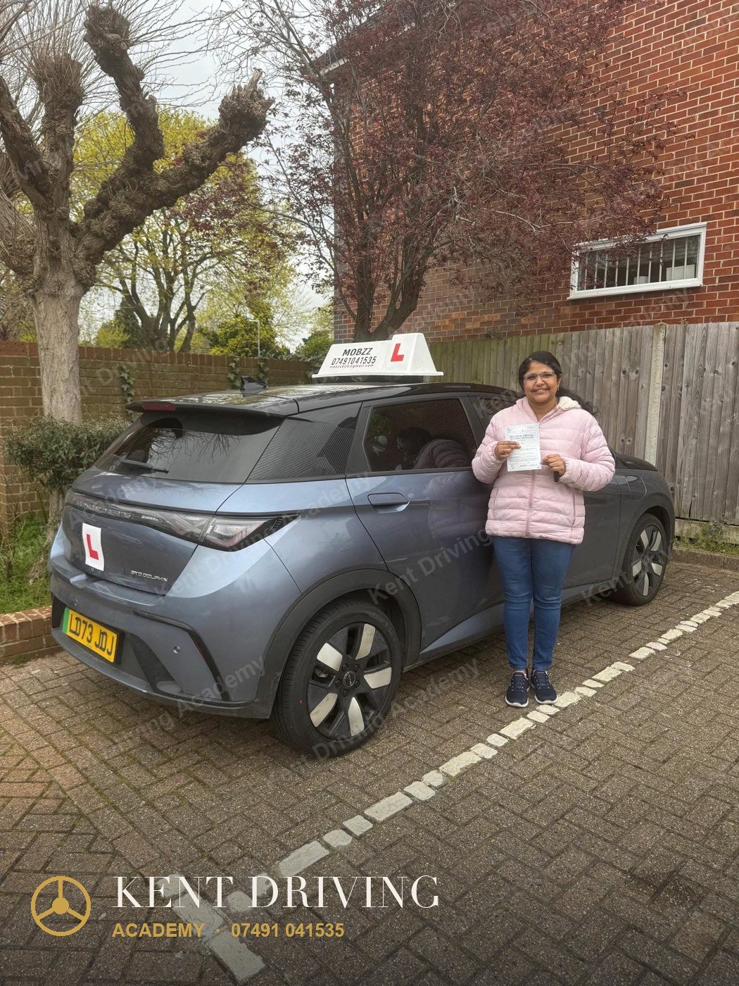 Kent Driving Academy learner who passed their driving test